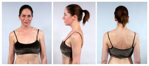 Athletic Bra with Fashion Fabric Straps